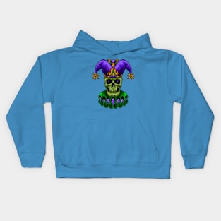 Skull Clown Illustration Kids Hoodie